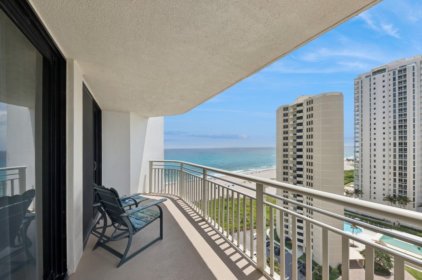 3000 North Ocean Drive, Unit 18G Singer Island, FL 33404 - Photo 9 of 46 a view of balcony with furniture