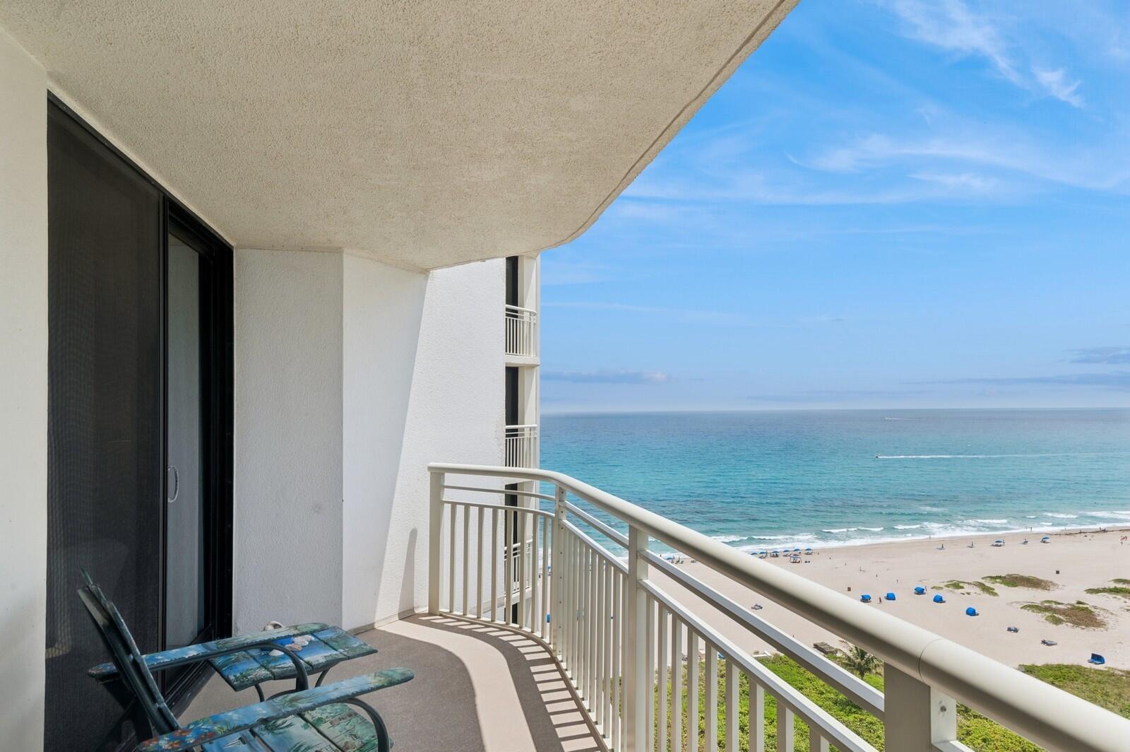 3000 North Ocean Drive, Unit 18G Singer Island, FL 33404 - Photo 10 of 46 a view of ocean from a balcony