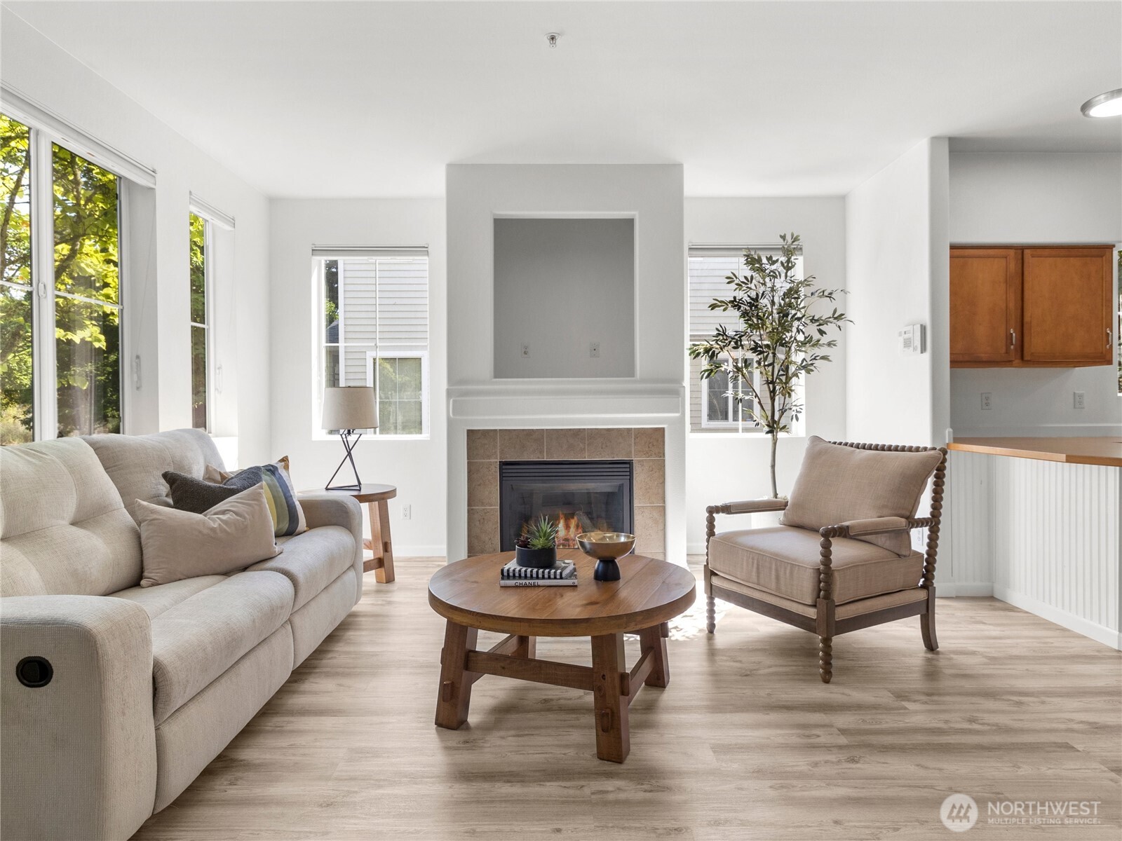 1331 Rowan Court DuPont, WA 98327 - Photo 7 of 31 a living room with furniture and a fireplace