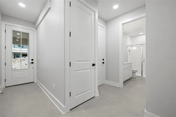a view of an empty room