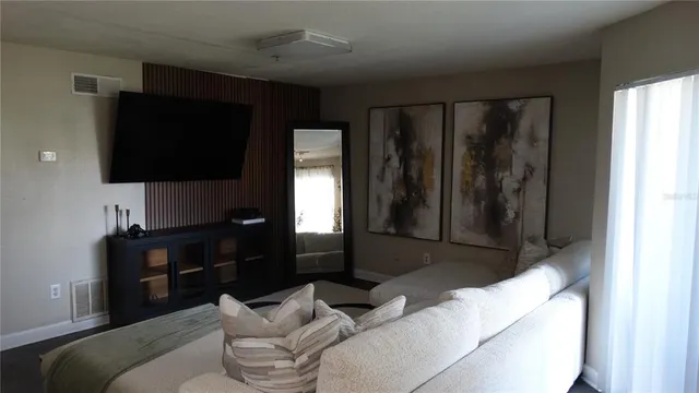 a kitchen with a stove and a microwave