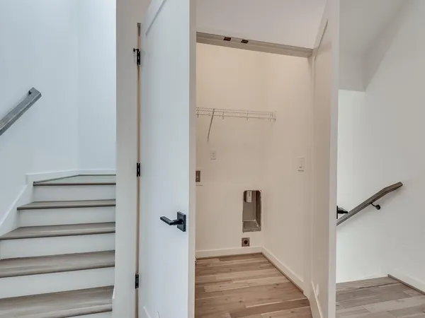 a view of an entryway with staircase