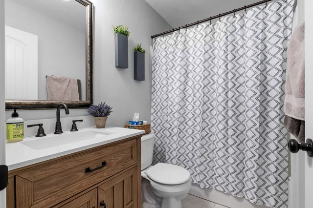 a bathroom with a sink and a toilet