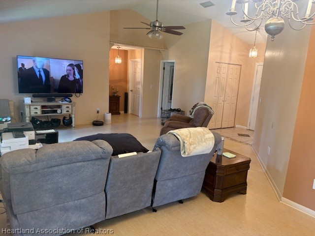 5330 Lakewood Road Sebring, FL 33875 - Photo 5 of 19 a living room with furniture and a flat screen tv