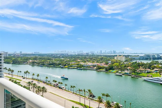 a view of a city and a ocean view