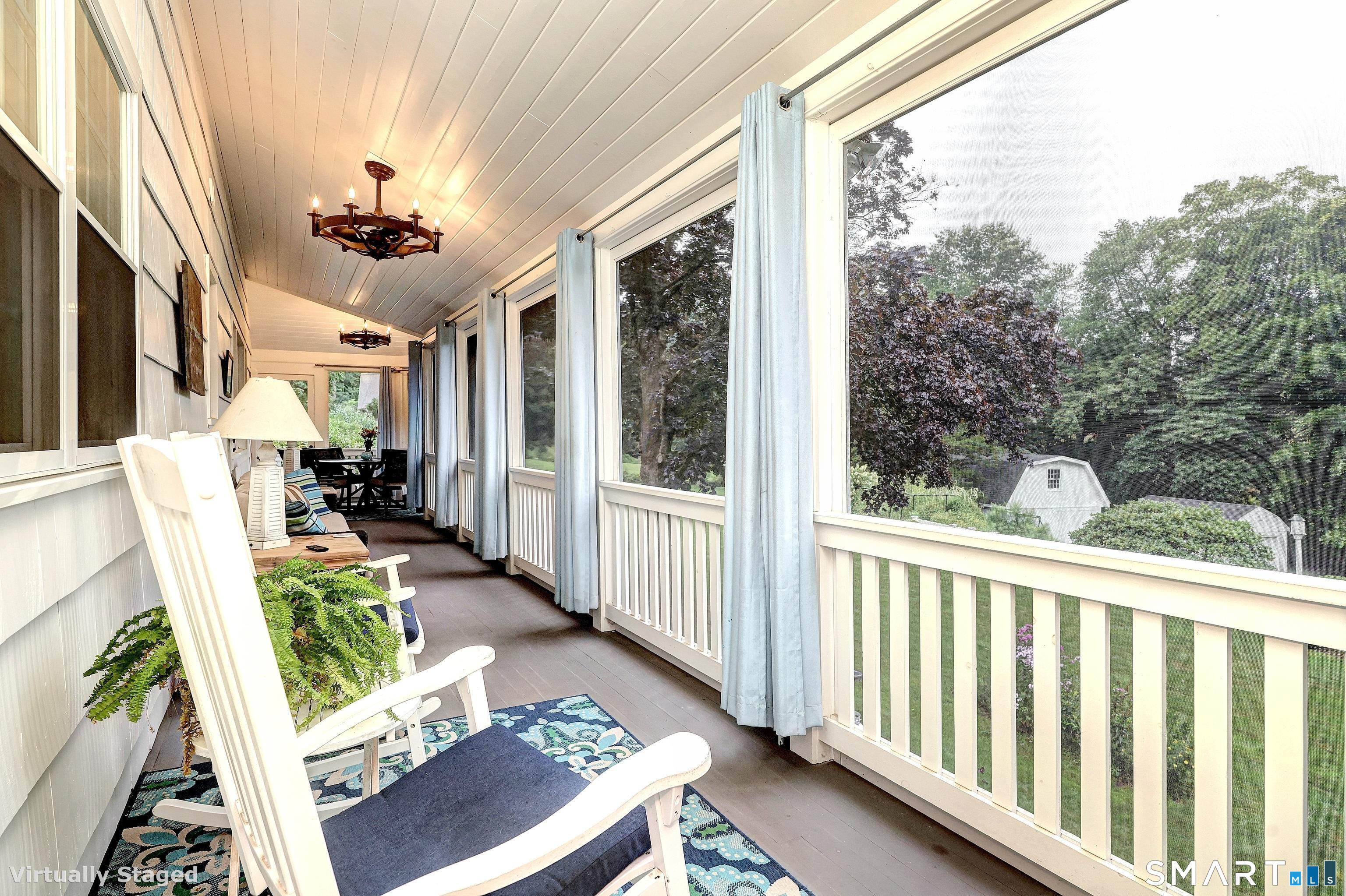 775 Mountain Road Cheshire, CT 06410 - Photo 24 of 39 There simply aren't enough words to describe these next few pictures. This newly completed peaceful porch is a must-see. The breathtaking views will instantly relax your heart and soul