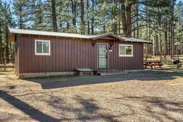 a backyard of a house