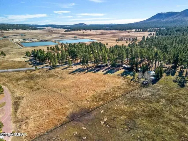 a view of a lake with a mountain