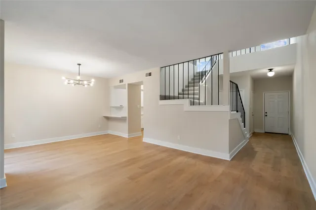 a view of an empty room