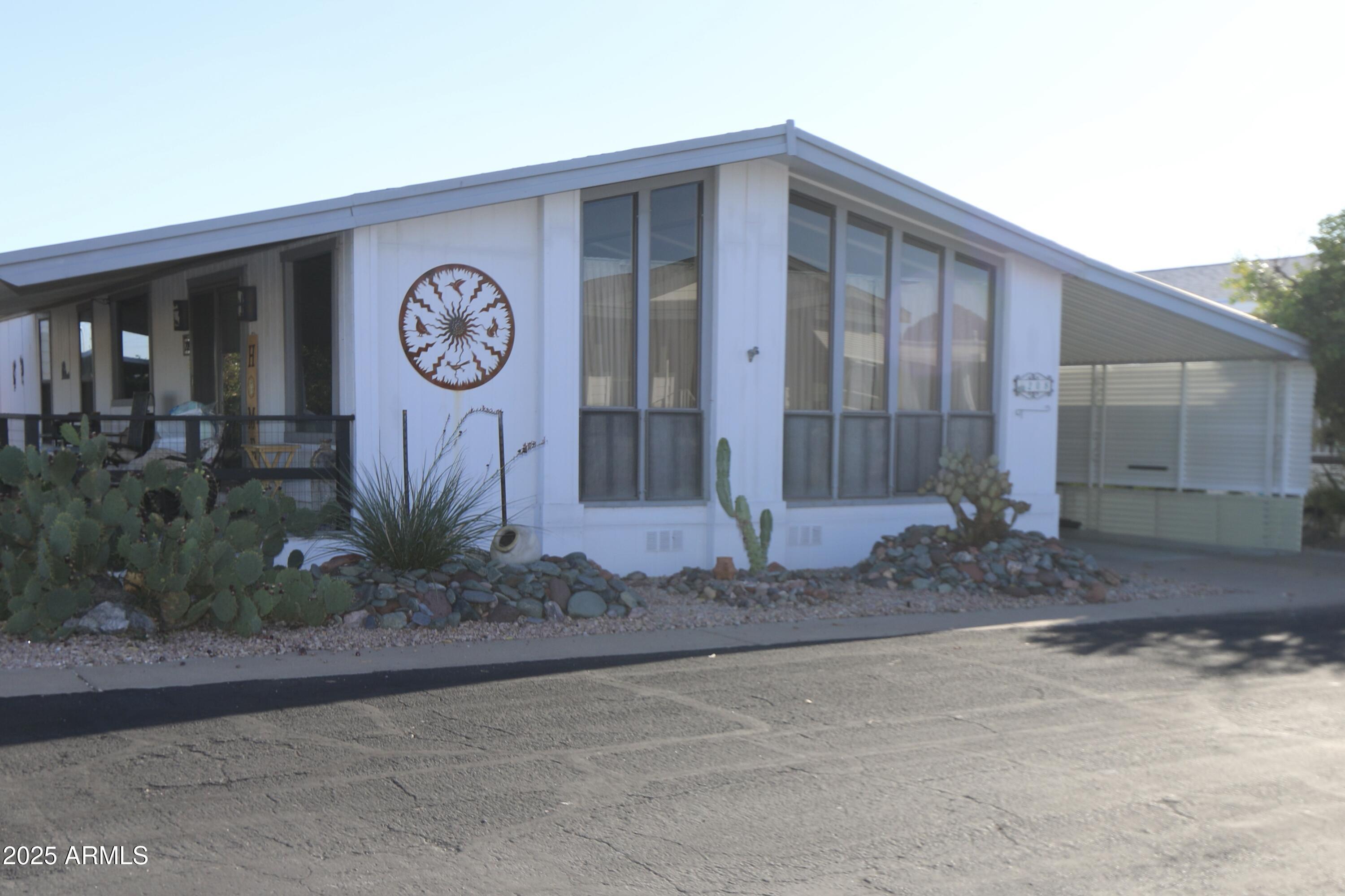 a wooden door with sign board