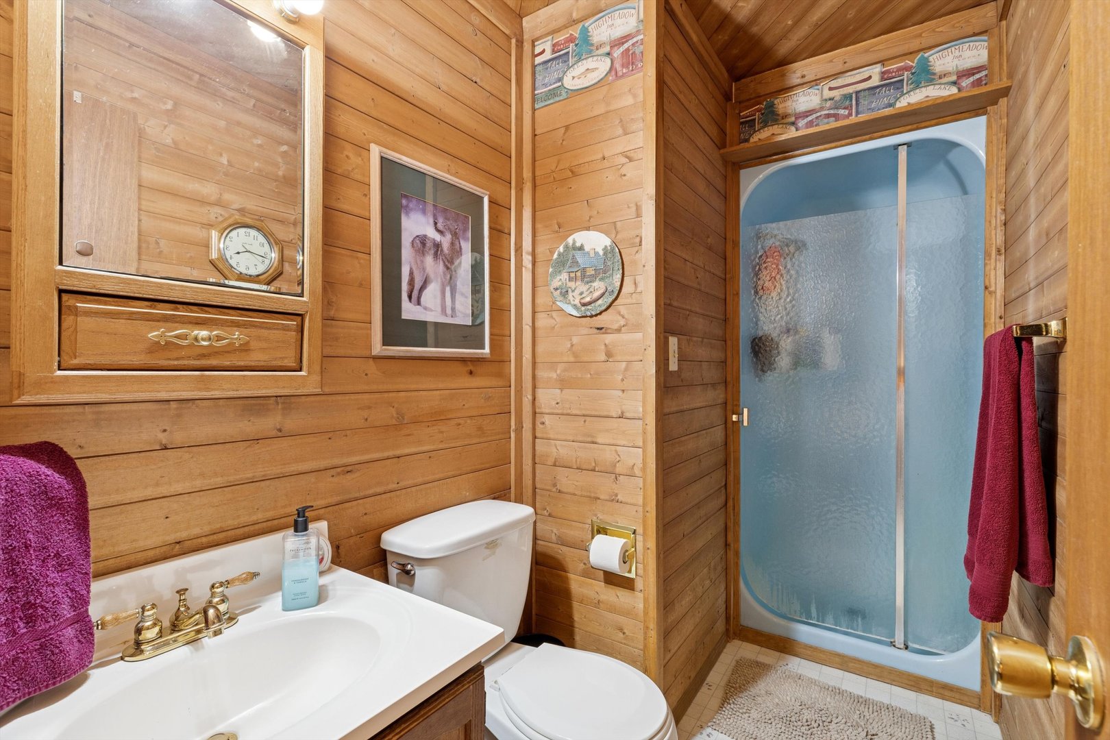 5430 Holly Road Fulton, IL 61252 - Photo 16 of 33 a bathroom with a toilet and a shower