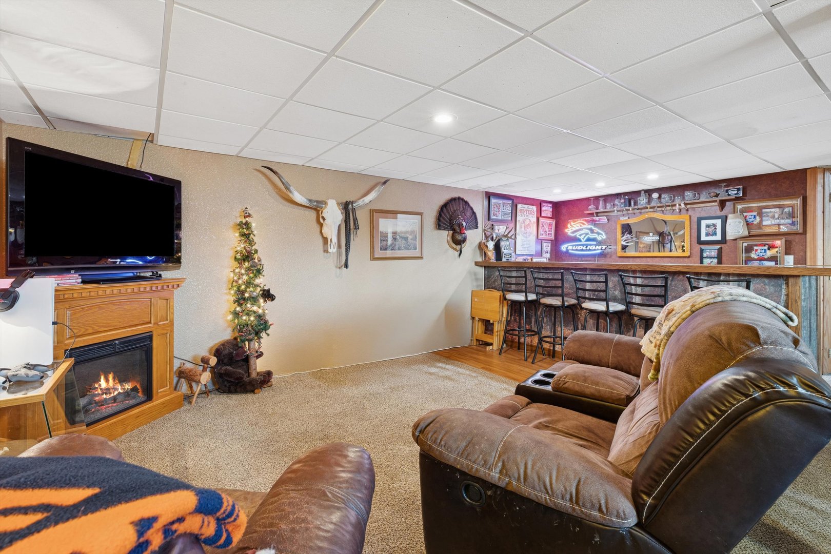 5430 Holly Road Fulton, IL 61252 - Photo 23 of 33 a living room with furniture and a flat screen tv