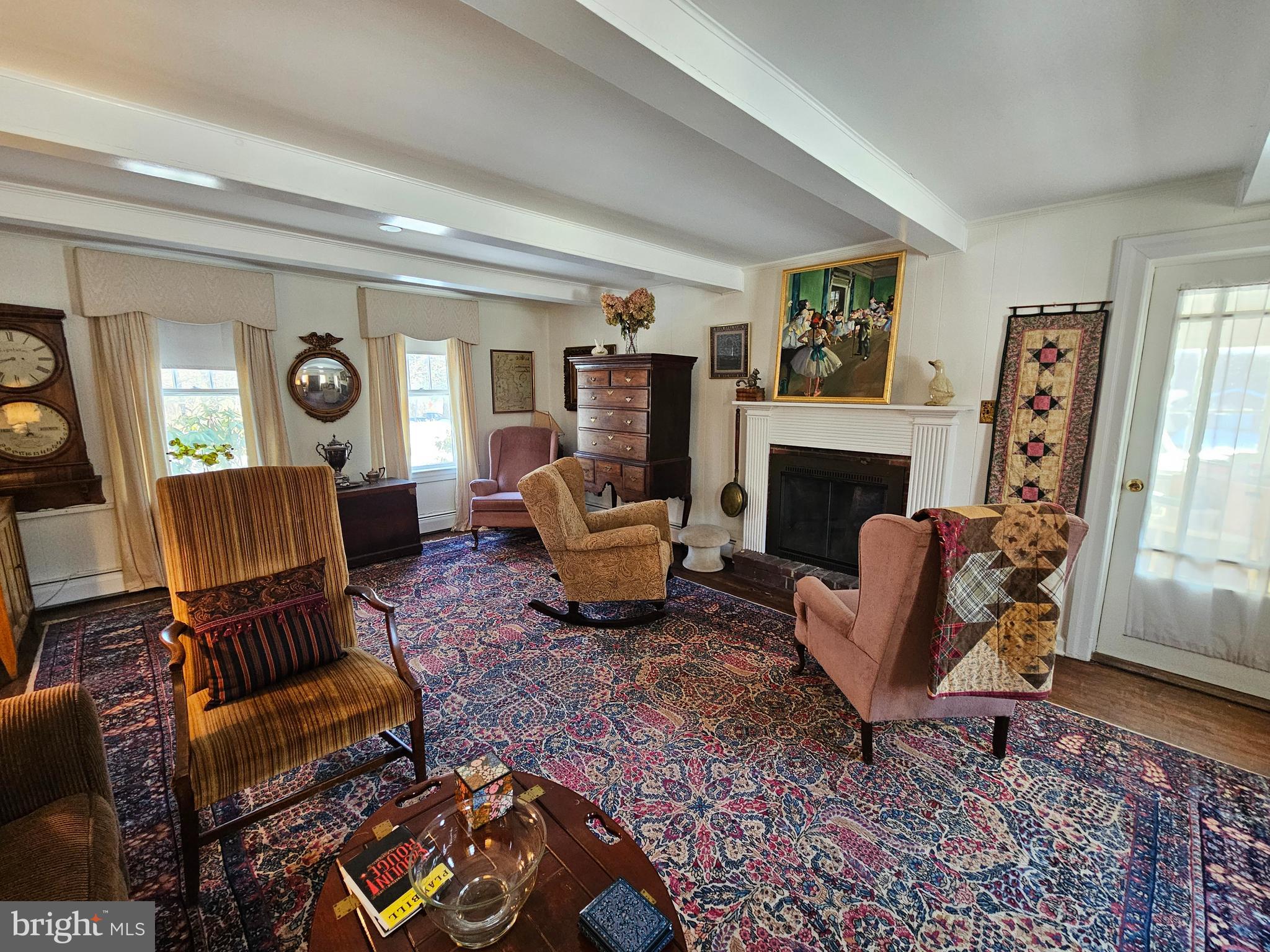 223 Pennington Rocky Hill Road Pennington, NJ 08534 - Photo 14 of 71 Spacious Living Room, Fireplace, Hardwood Floor