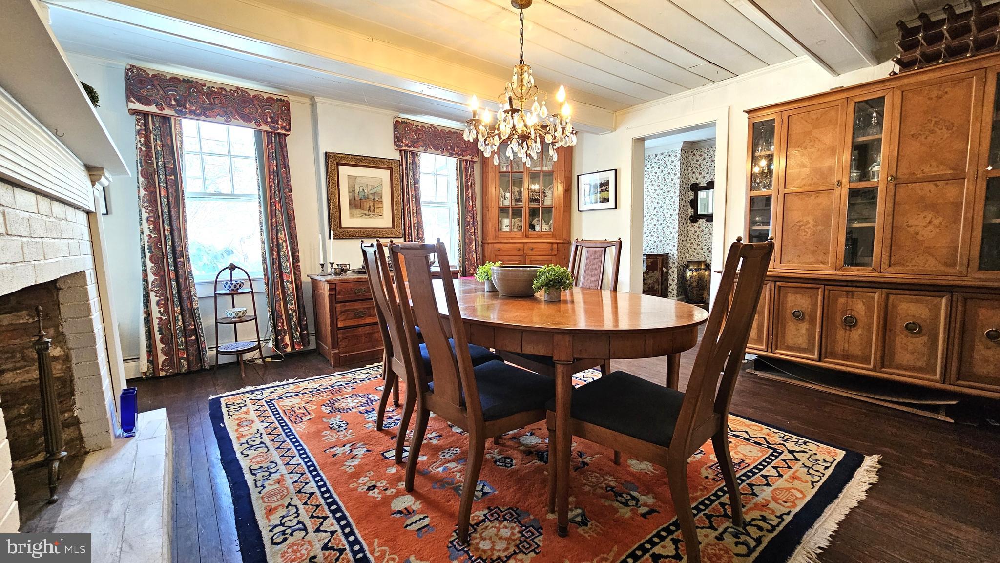 223 Pennington Rocky Hill Road Pennington, NJ 08534 - Photo 22 of 71 Dining Room with Tall Windows