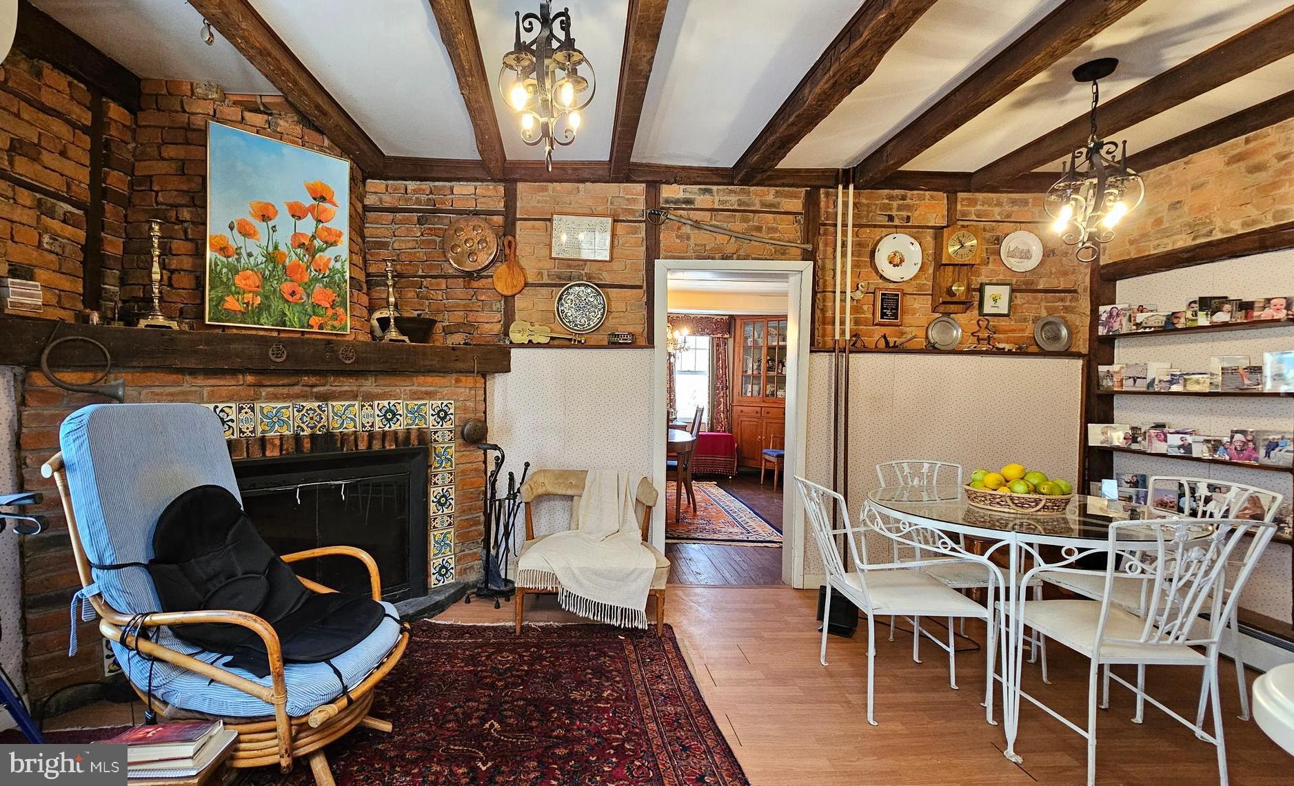 223 Pennington Rocky Hill Road Pennington, NJ 08534 - Photo 27 of 71 Breakfast Area, View of Fireplace and