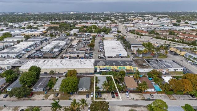 an aerial view of multiple house
