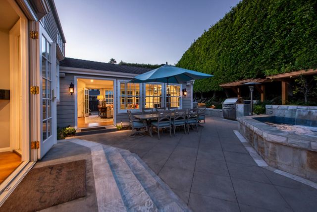 a view of outdoor space yard deck patio and outdoor kitchen