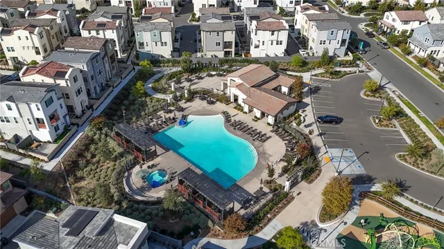 an aerial view of a city