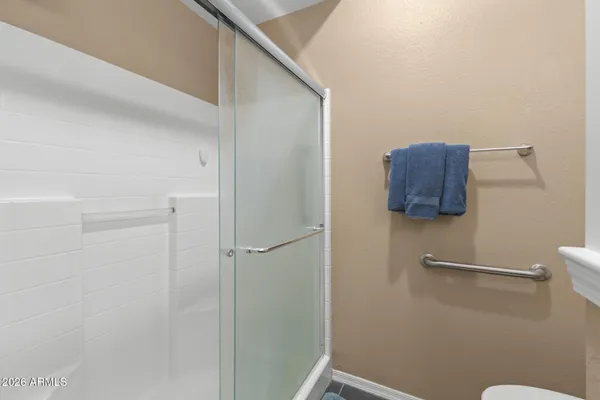 a view of a walk in closet
