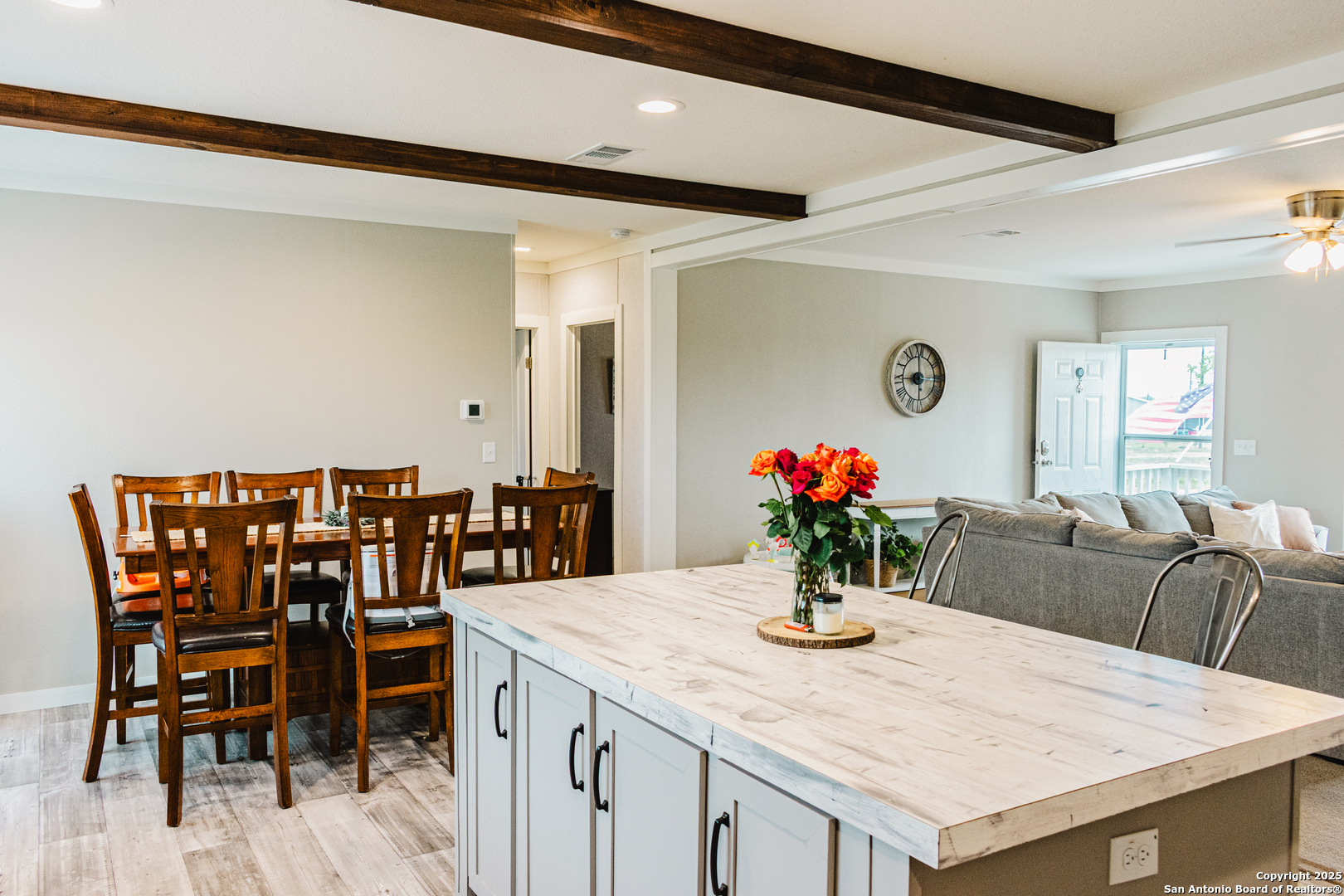 342 PR 4653 Hondo, TX 78861 - Photo 15 of 35 a view of a dining room with furniture and wooden floor