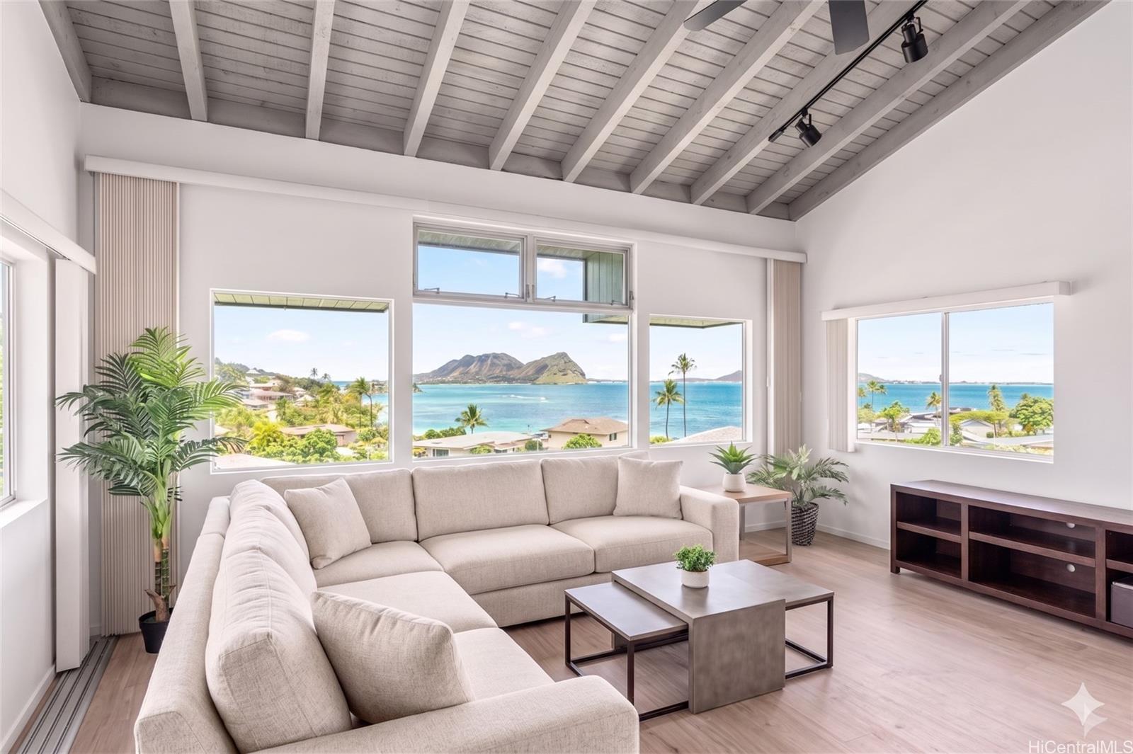 45-081 Lilipuna Road, Unit A Kaneohe, HI 96744 - Photo 4 of 18 Virtually Staged - Ocean Views