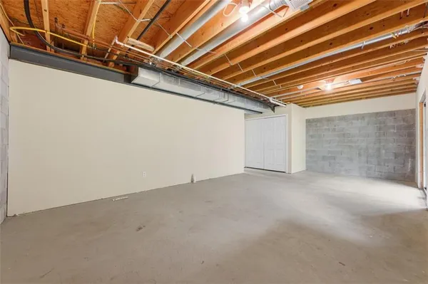 a view of a room with an empty space