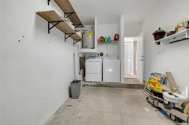 a room with storage and utility