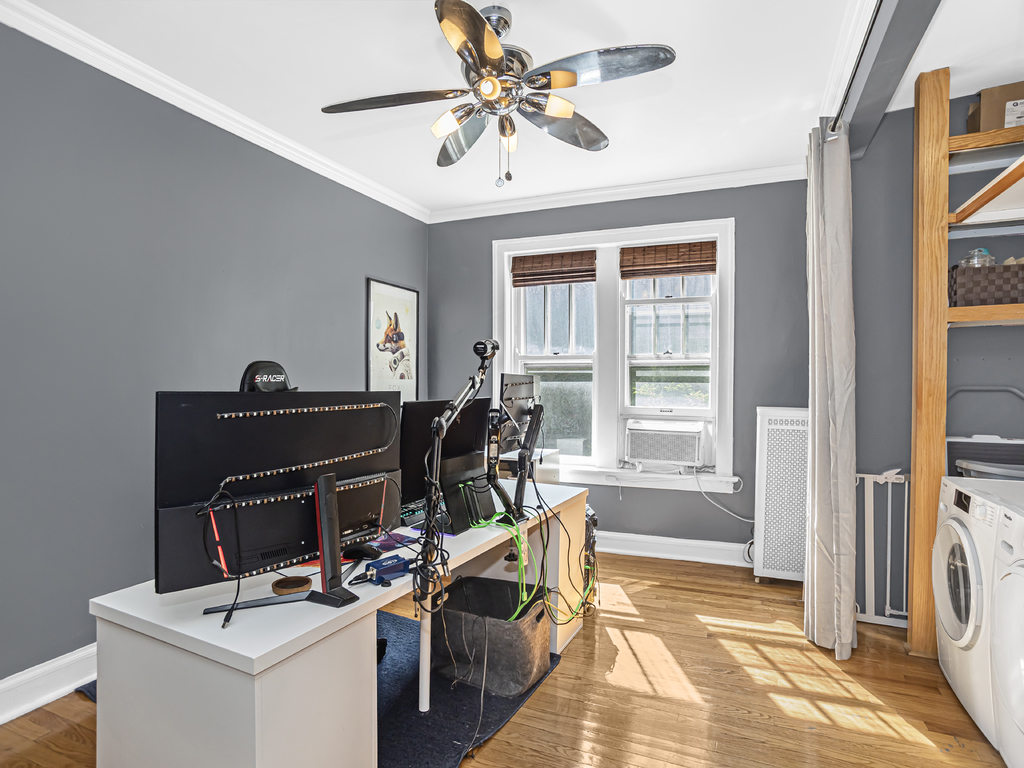 815 Brummel Street, Unit 2 Evanston, IL 60202 - Photo 12 of 16 a view of a workspace with furniture and a window