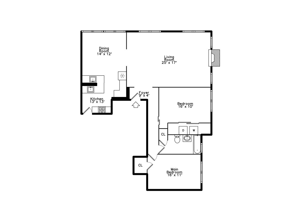 815 Brummel Street, Unit 2 Evanston, IL 60202 - Photo 16 of 16 a picture of a floor plan