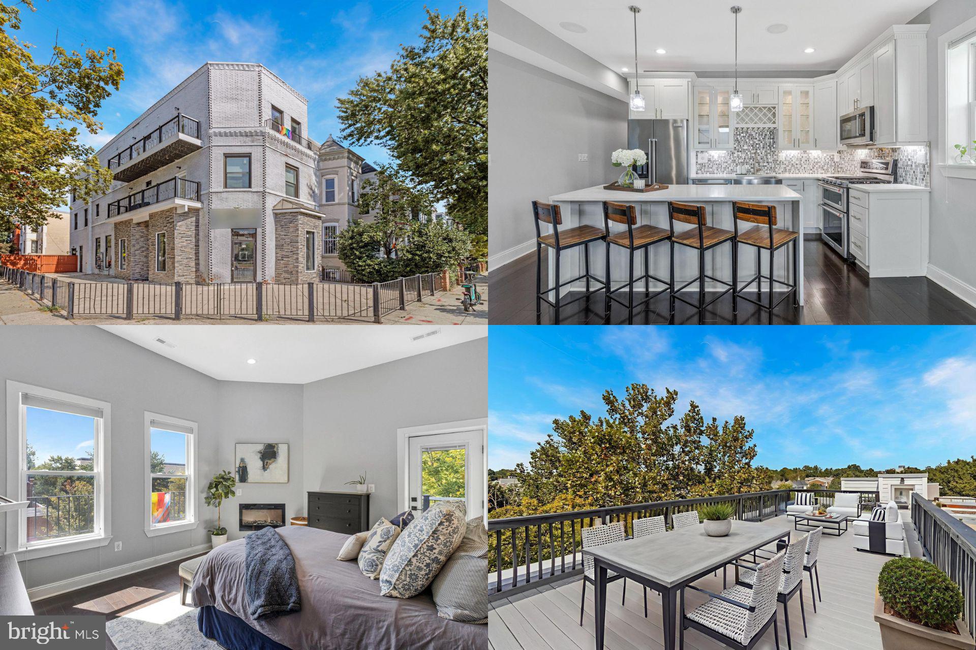 a view of a kitchen with furniture and a kitchen