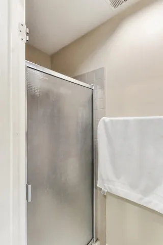 a view of a livingroom with a flat screen tv