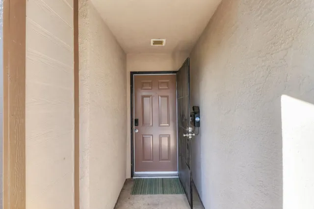 a view of front door