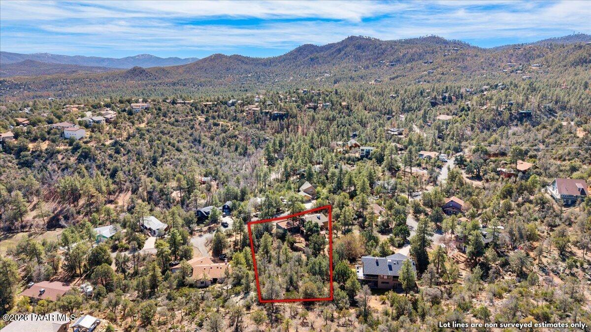 646 South Rancho Vista Drive Prescott, AZ 86303 - Photo 44 of 50 an aerial view of residential house and covered with trees