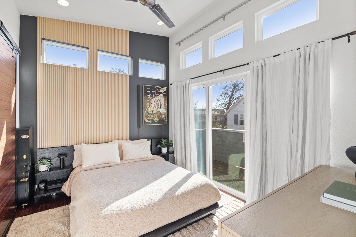 1904 East 17th Street, Unit B Austin, TX 78702 - Photo 19 of 34 a bedroom with a large bed and a window