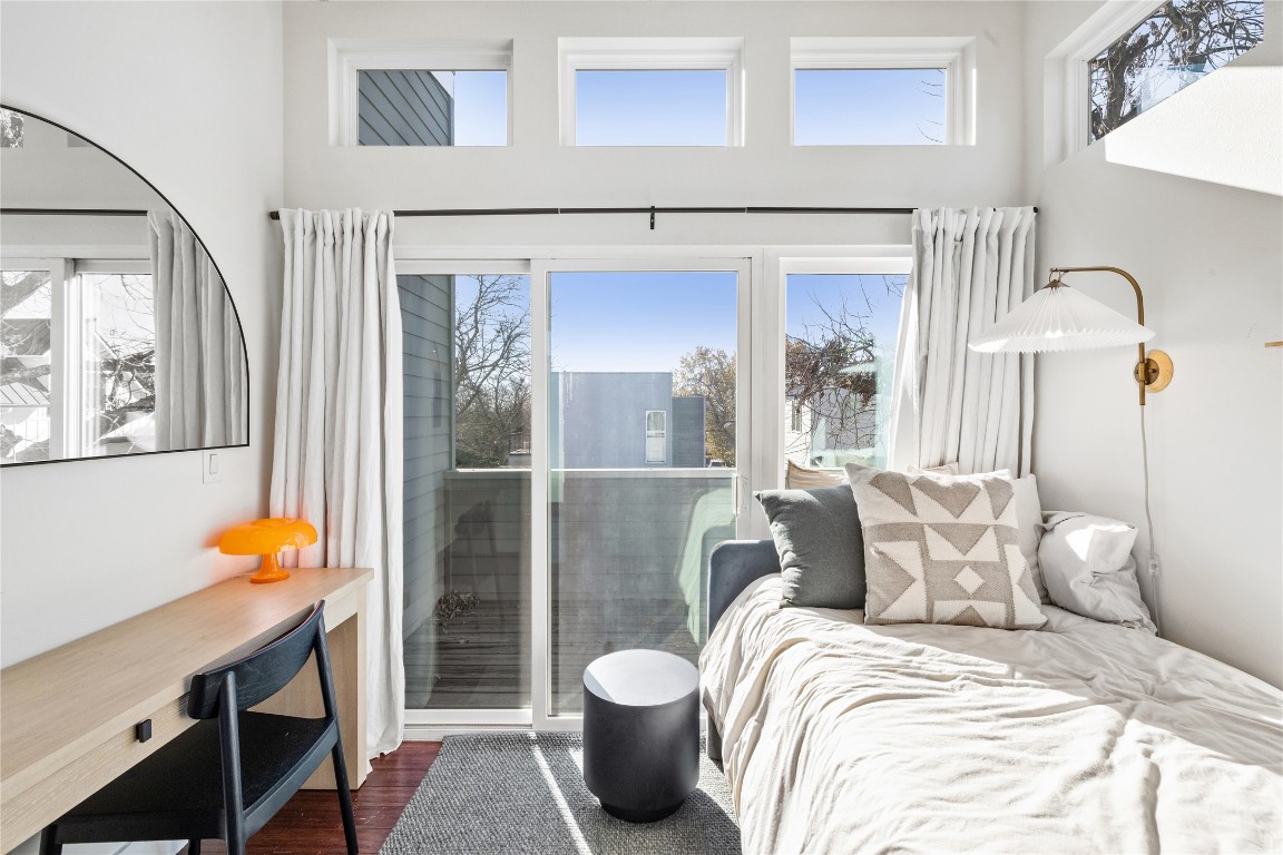 1904 East 17th Street, Unit B Austin, TX 78702 - Photo 28 of 34 a bedroom with a bed and window
