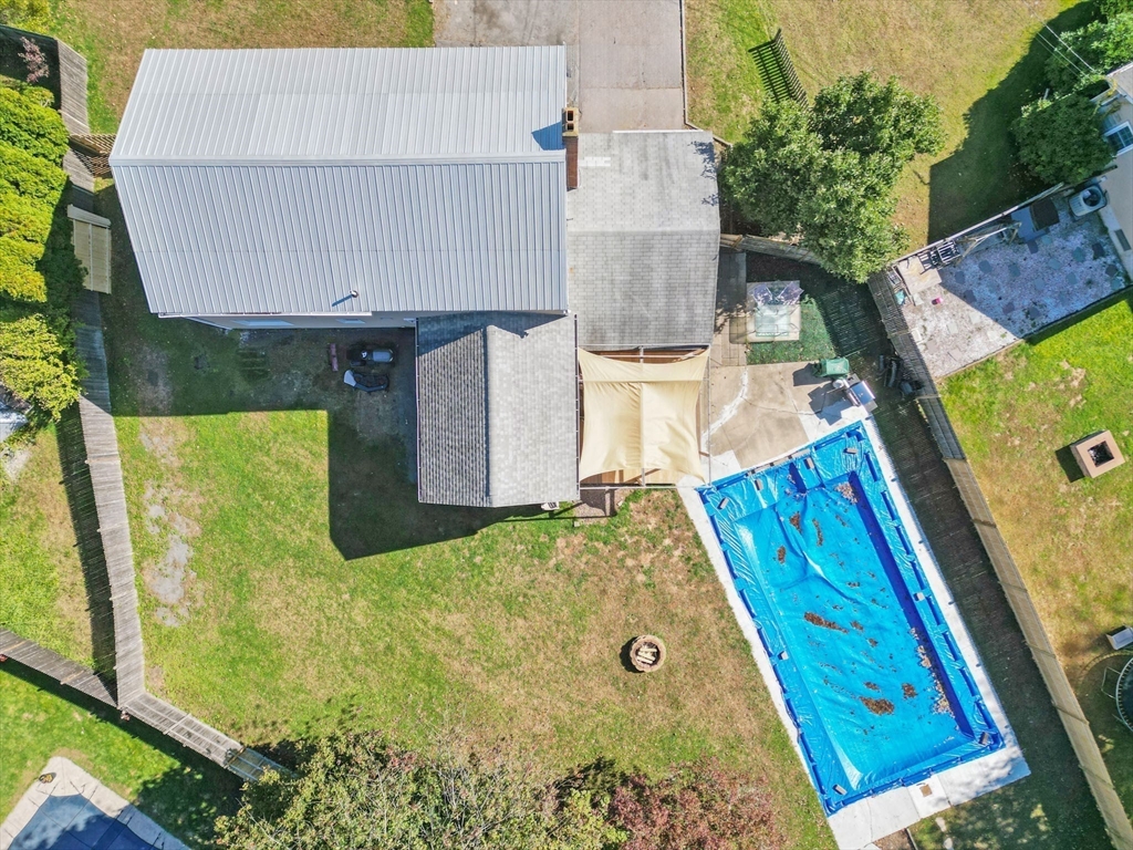229 Washington Terrace Whitman, MA 02382 - Photo 30 of 30 aerial view of a house with swimming pool