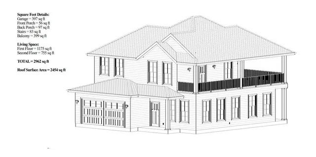 a view of a white house with large windows