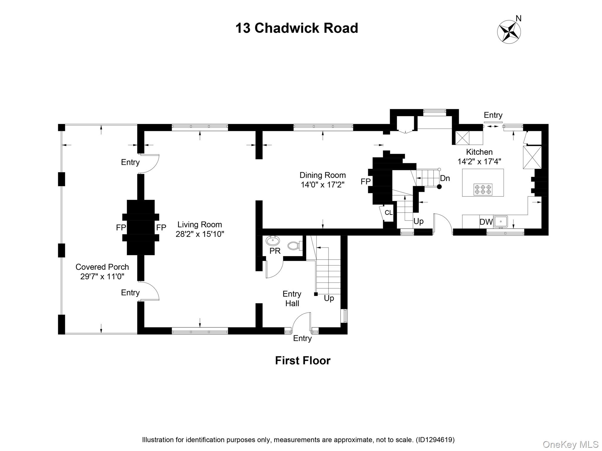 13 Chadwick Road White Plains, NY 10604 - Photo 48 of 50 First level floor plan.
