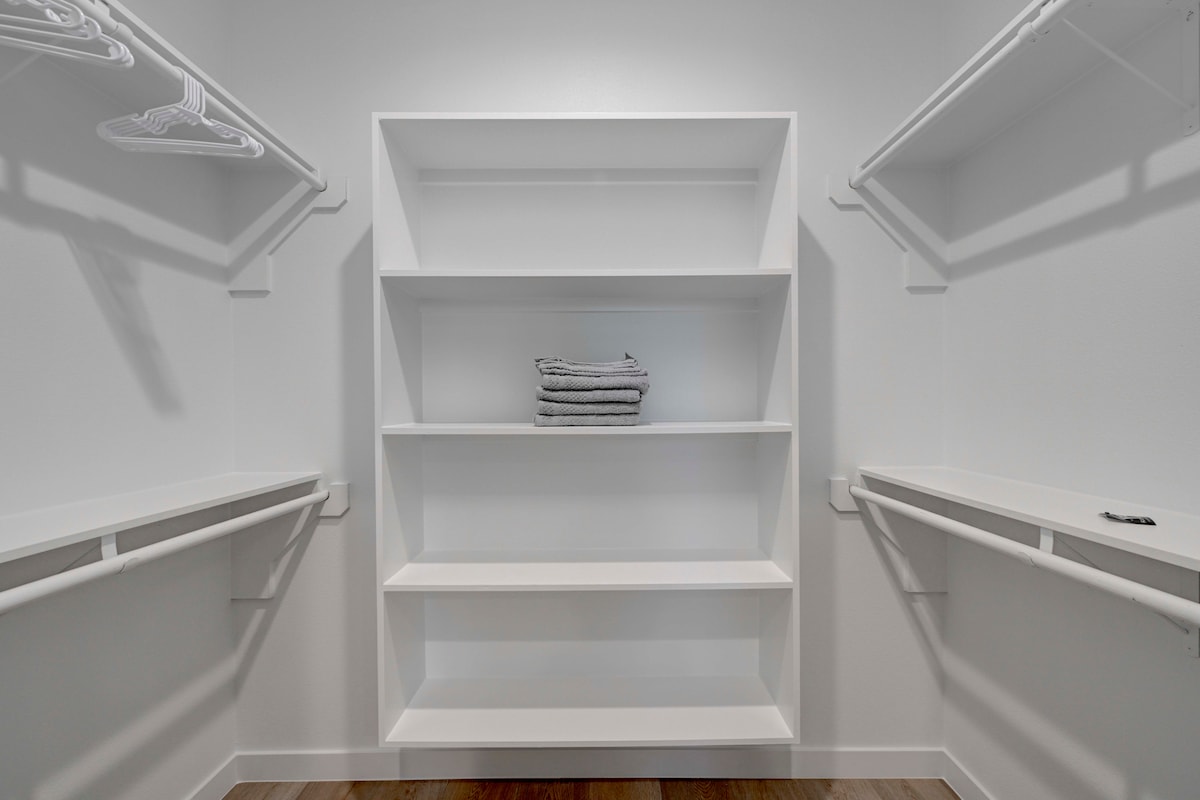 2220 Yellow Jacket Lane, Unit 1 Austin, TX 78741 - Photo 15 of 35 Ample shelving and hanging space defines this organized closet.
