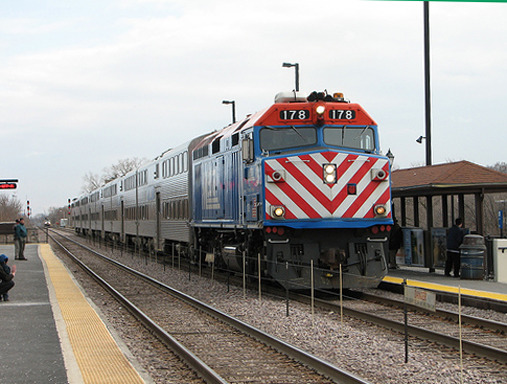 550 Greystone Lane, Unit A2 Wheeling, IL 60090 - Photo 23 of 23 a front view of a train track and platform