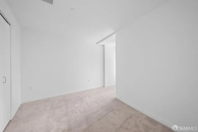 a view of an empty room