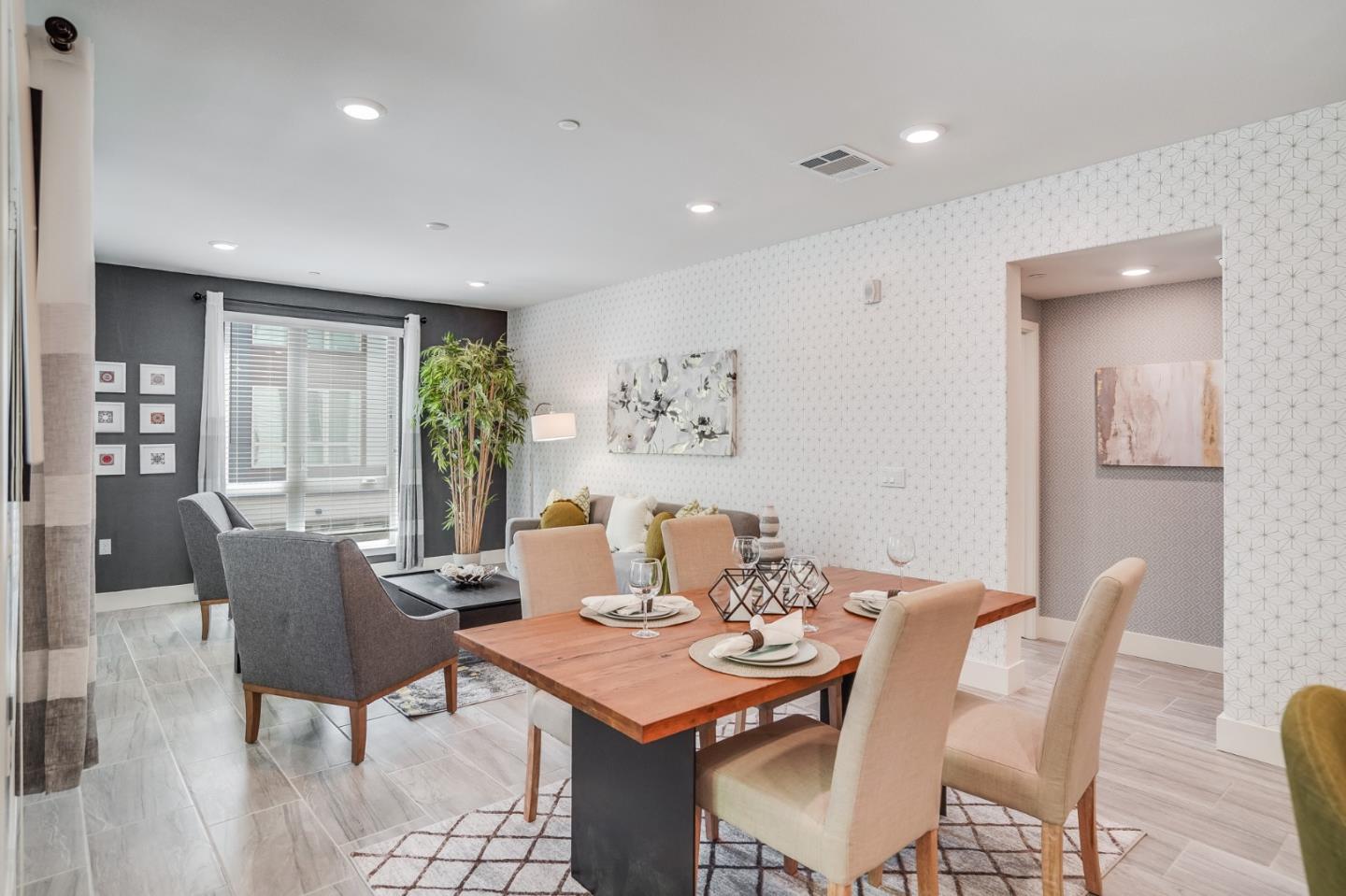 370 Riesling Avenue, Unit 20 Milpitas, CA 95035 - Photo 25 of 36 a view of a dining room with furniture and wooden floor