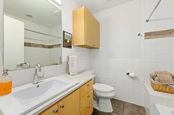 a bathroom with a sink and a toilet