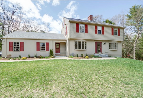 60 Woodcrest Road Boxford, MA 01921 - Photo 1 of 23 a front view of house with yard and green space