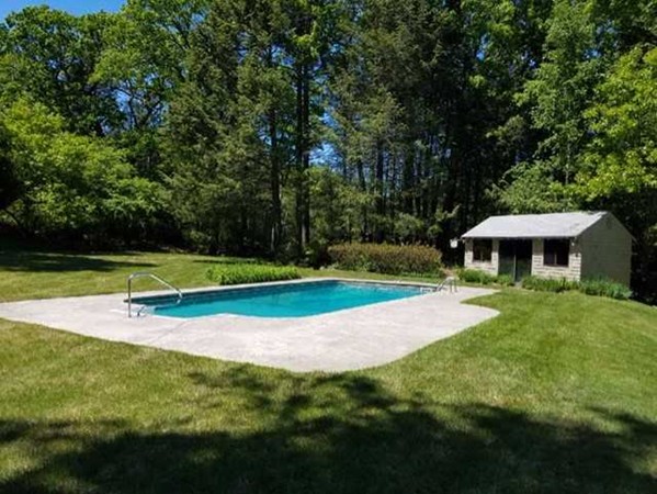 60 Woodcrest Road Boxford, MA 01921 - Photo 23 of 23 a view of a backyard with swimming pool