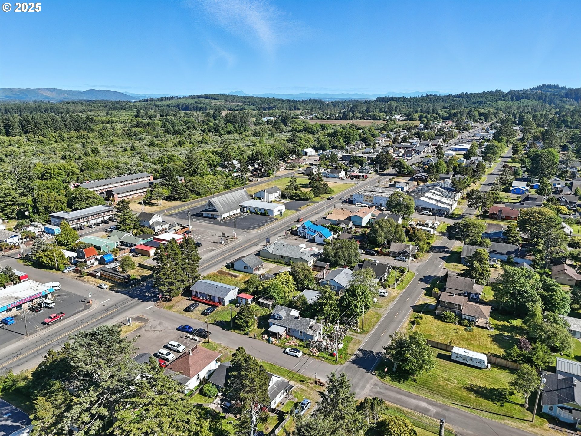 1205 49th Street Seaview, WA 98644 - Photo 9 of 36 an aerial view of a houses with a lot of trees