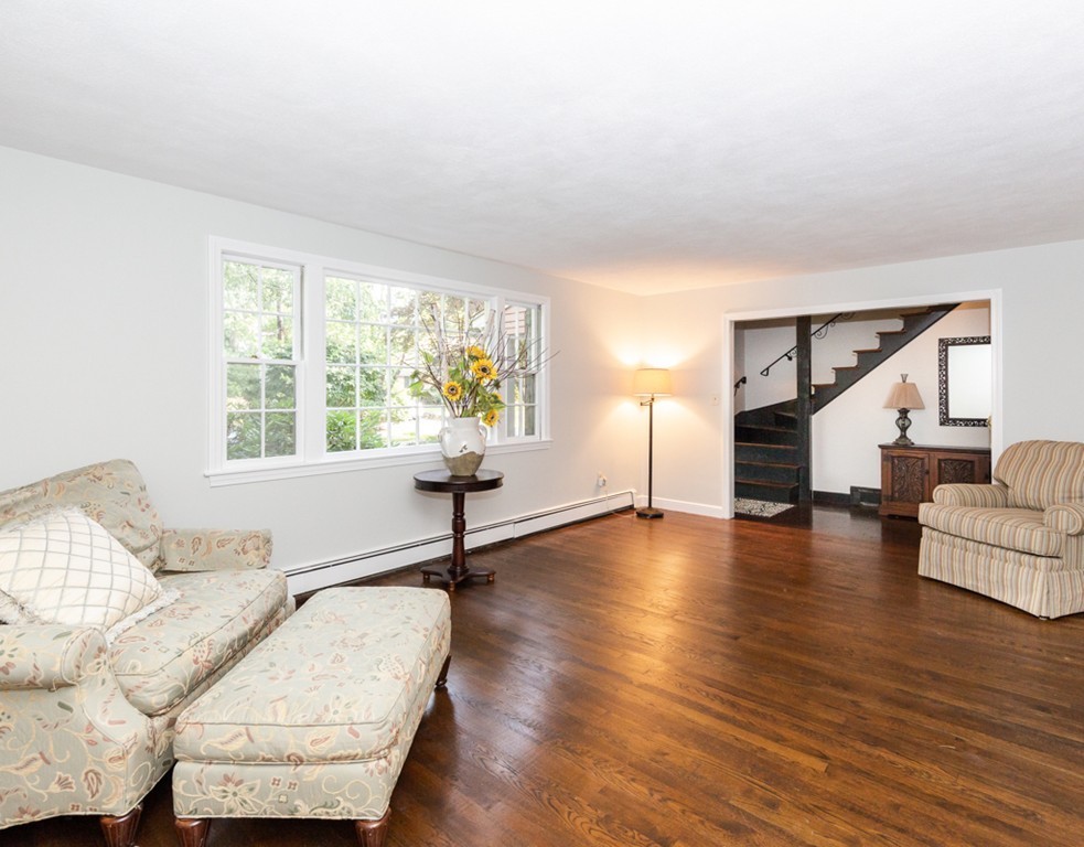 6 Goffe Road Lexington, MA 02421 - Photo 6 of 30 a living room with furniture and a wooden floor