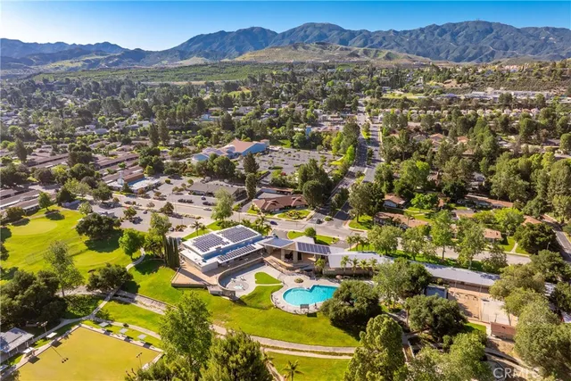 a view of city and mountain