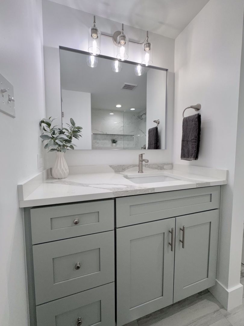 18830 Ruth Drive Mokena, IL 60448 - Photo 26 of 35 a bathroom with a sink vanity and mirror