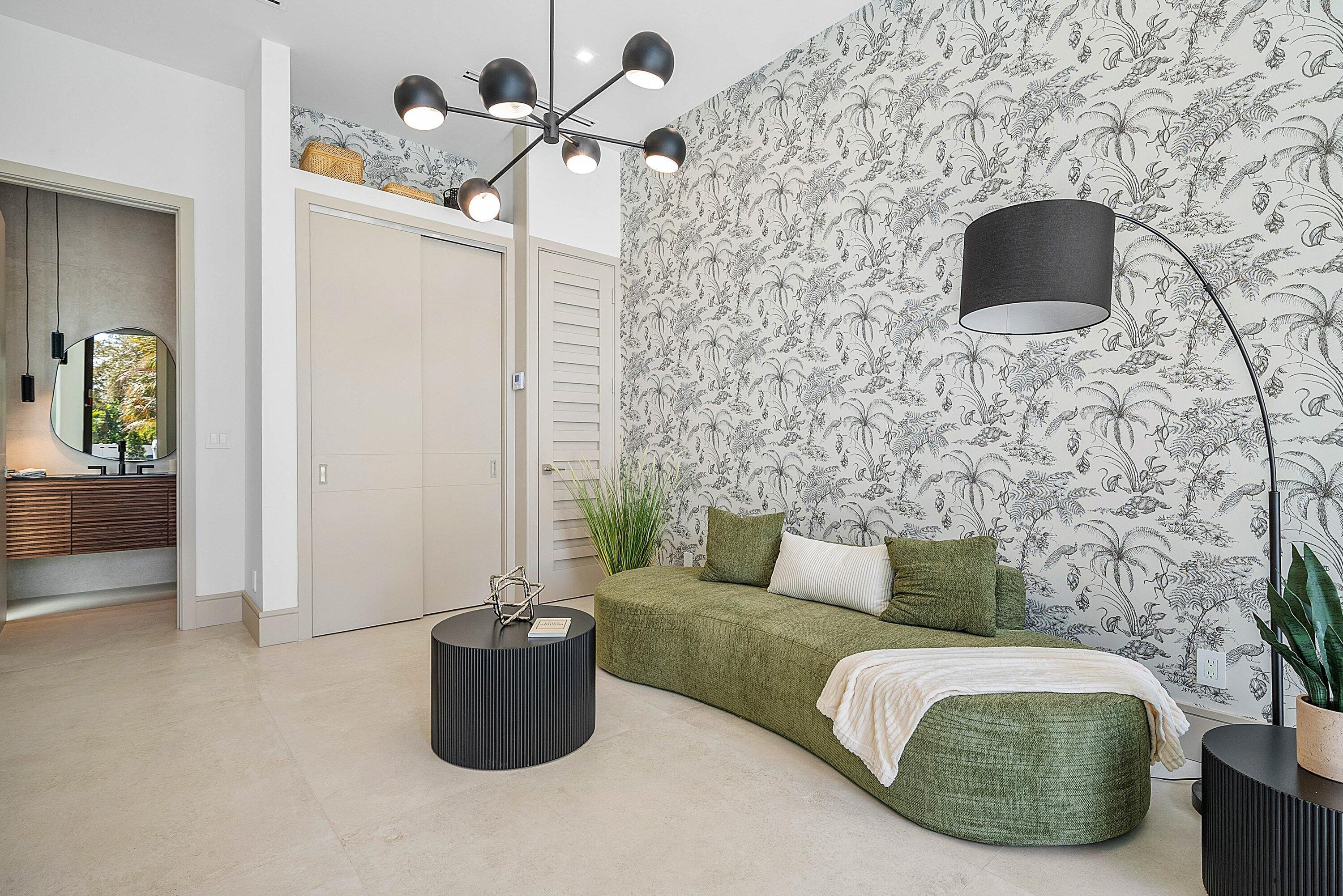 299 Northeast 7th Street Boca Raton, FL 33432 - Photo 31 of 112 a living room with furniture and a fireplace